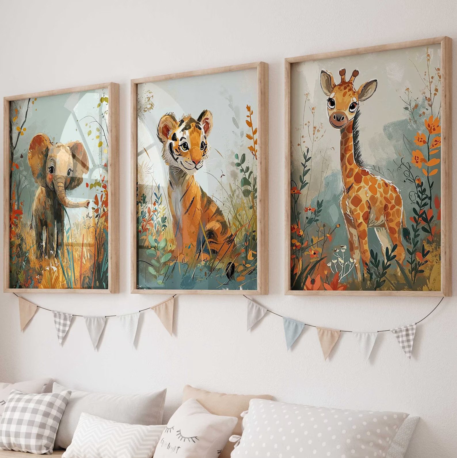 Poster Safaritiere 3er Set P809