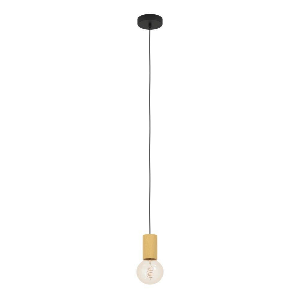 EGLO Hängeleuchte POZUETA 1, ohne Leuchtmittel, Pendelleuchte, E27 Fassung mit Kabel, Metall, Ø 6,5 cm