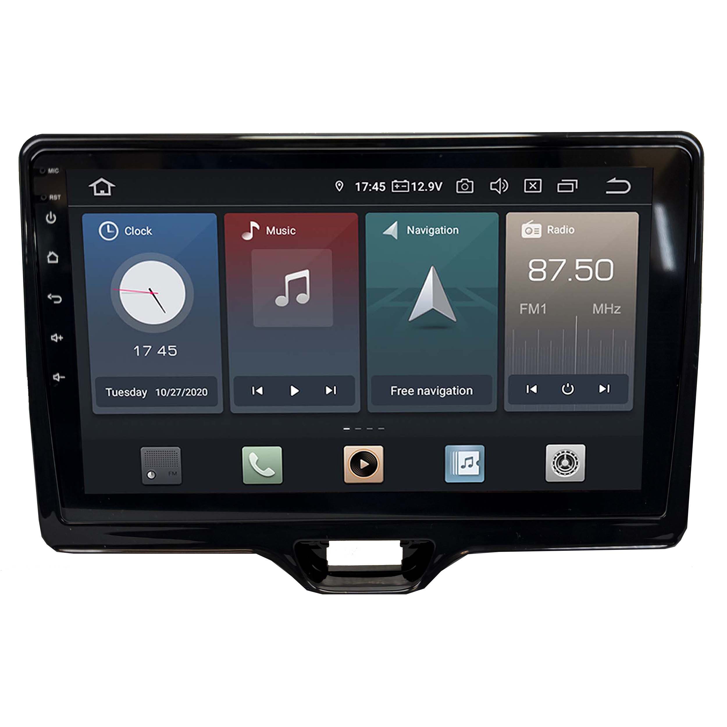 TAFFIO Für Toyota Yaris MK4 10" Touch Android Autoradio GPS Navi CarPlay Einbau-Navigationsgerät