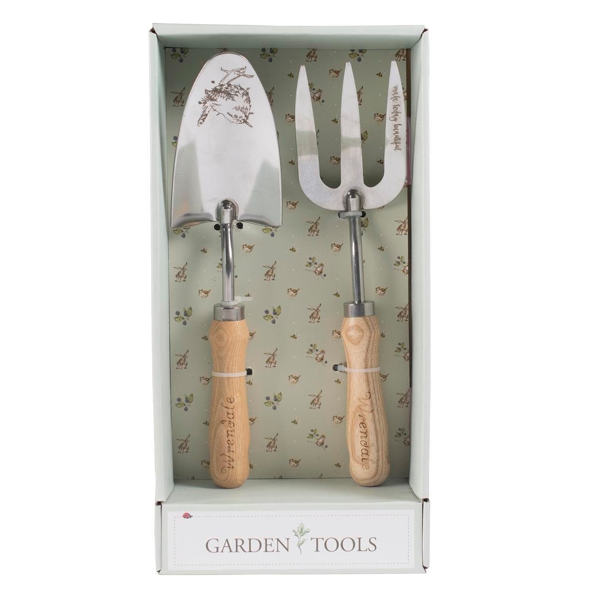 Wrendale Pflanzkelle Wrendale Designs 2er Set Garten-Harke und Schaufel, ca. 32 cm H, (Harke&Schaufel je 1 St)