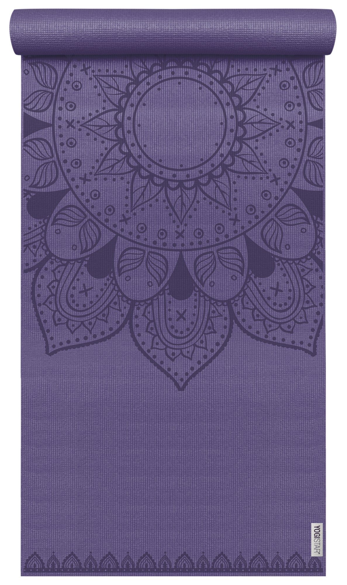 [Attraktiv] Yogistar Yogamatte Yogamatte Basic Mandala Kein (1-St., Set) aubergine Art Harmonic