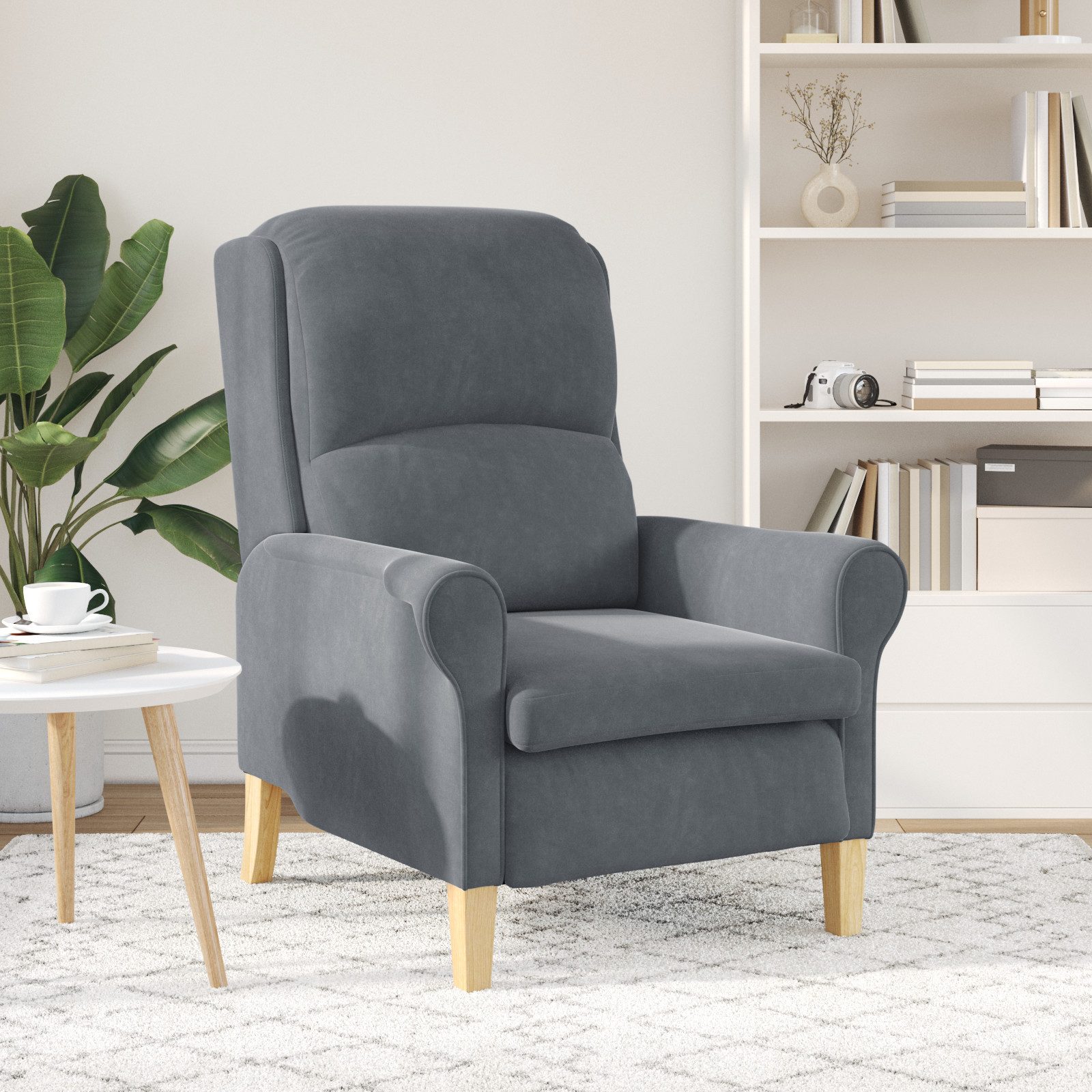 vidaXL Sessel Dunkelgrauer Sessel Dunkelgrau Stoff günstig online kaufen