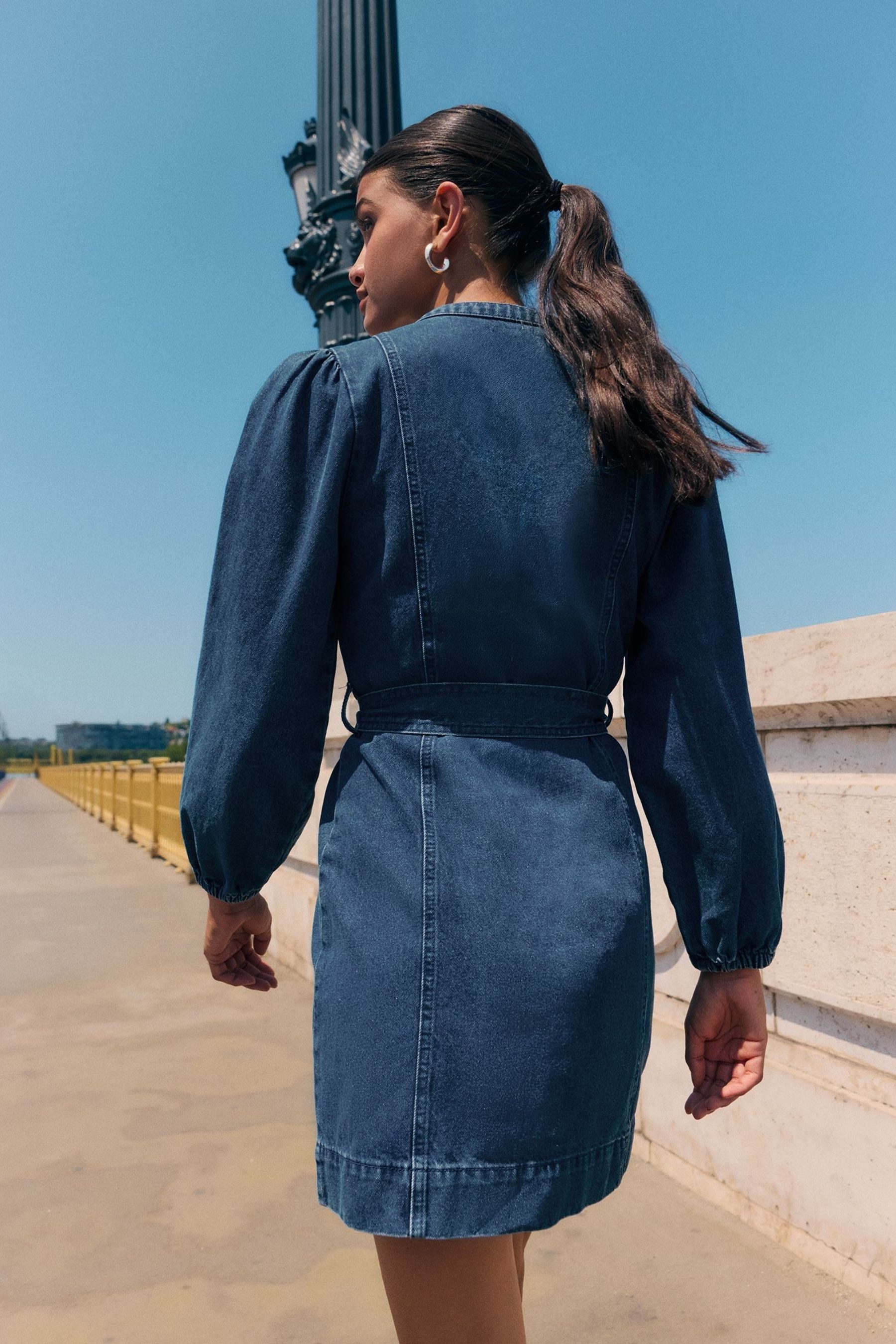 Friends Like These Jeanskleid Friends Like These Denim-Minikleid mit Gürtel günstig online kaufen