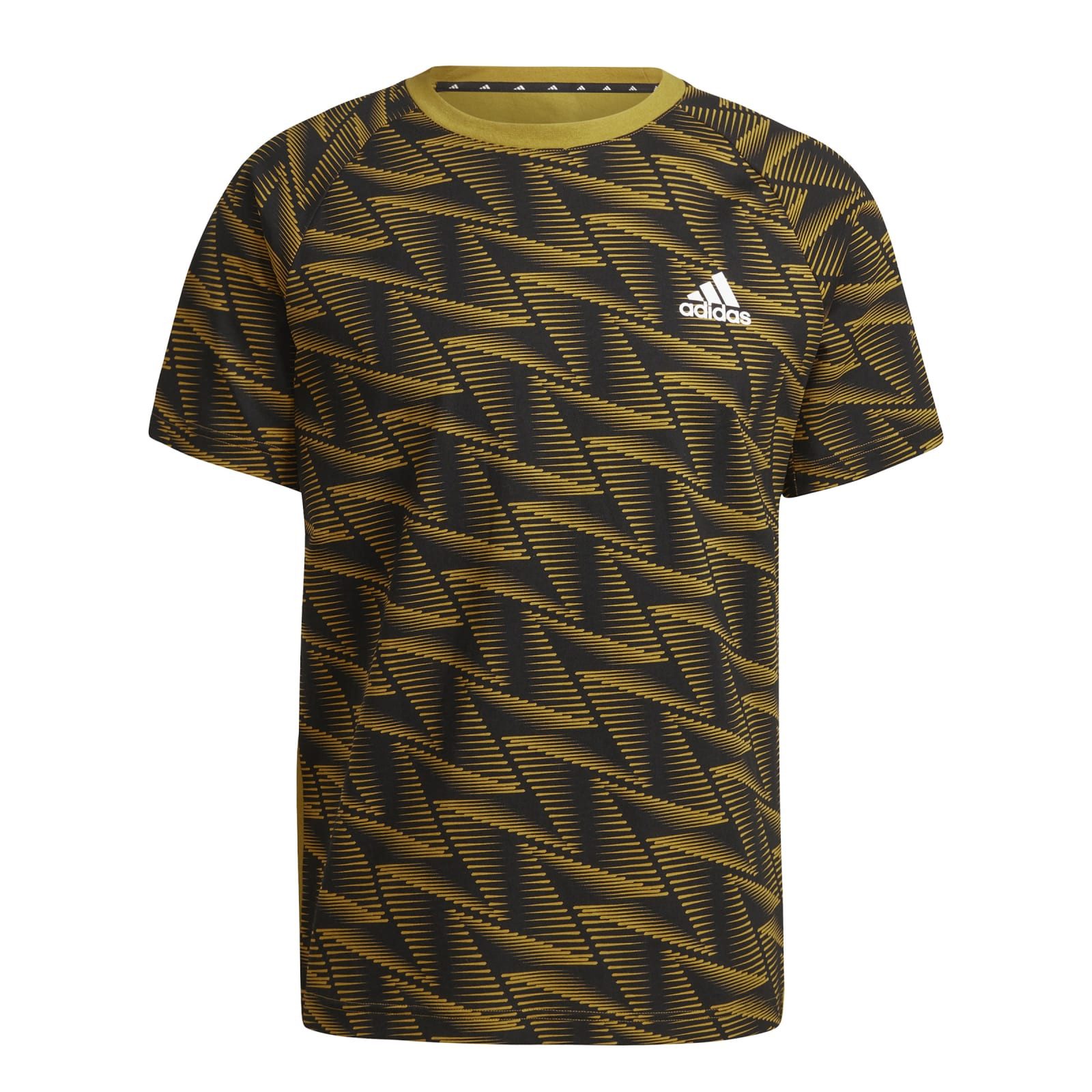 T-Shirt Designed For Gameday Travel (Baumwolle) olivegrün/schwarz Herren