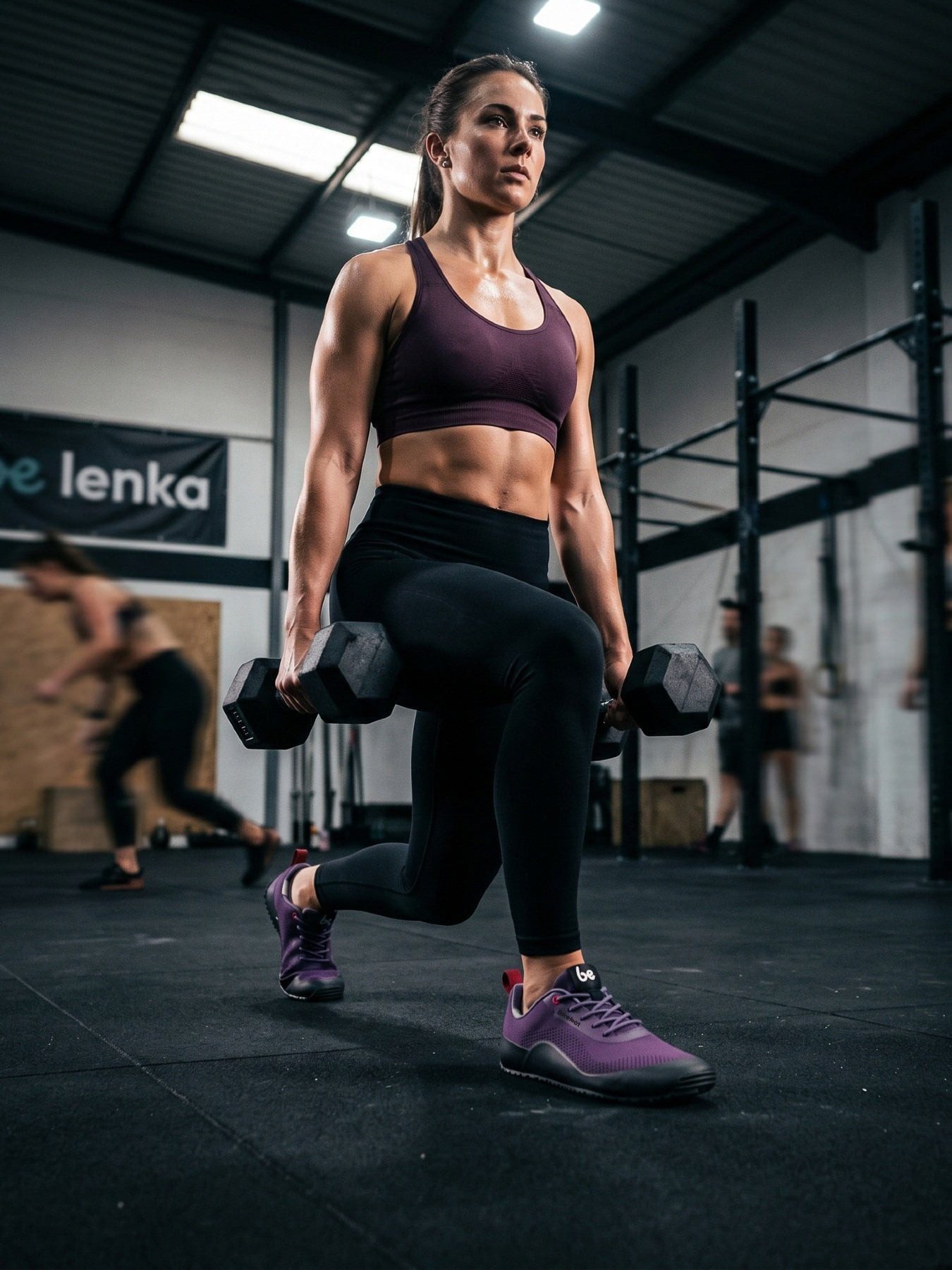 Be Lenka Barfussschuhe Trailair (flexible Sohle, Zero Drop) pflaumeviolett Sneaker – Bild 5 von 5