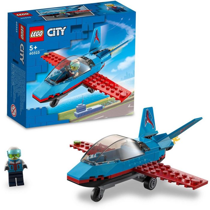 LEGO® Konstruktionsspielsteine Stuntflugzeug (60323) LEGO® City (59 St)