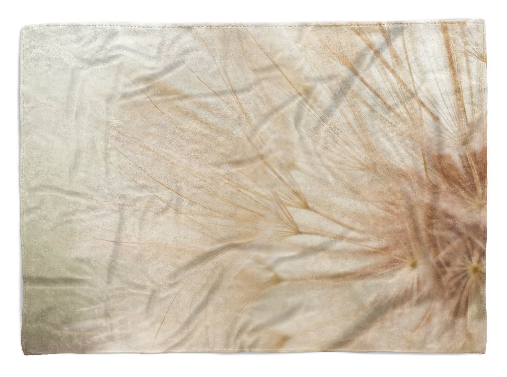 Sinus Art Handtücher Handtuch Strandhandtuch Saunatuch Kuscheldecke mit Fotomotiv Pusteblume Makrofo, Baumwolle-Polyester-Mix (1-St), Handtuch