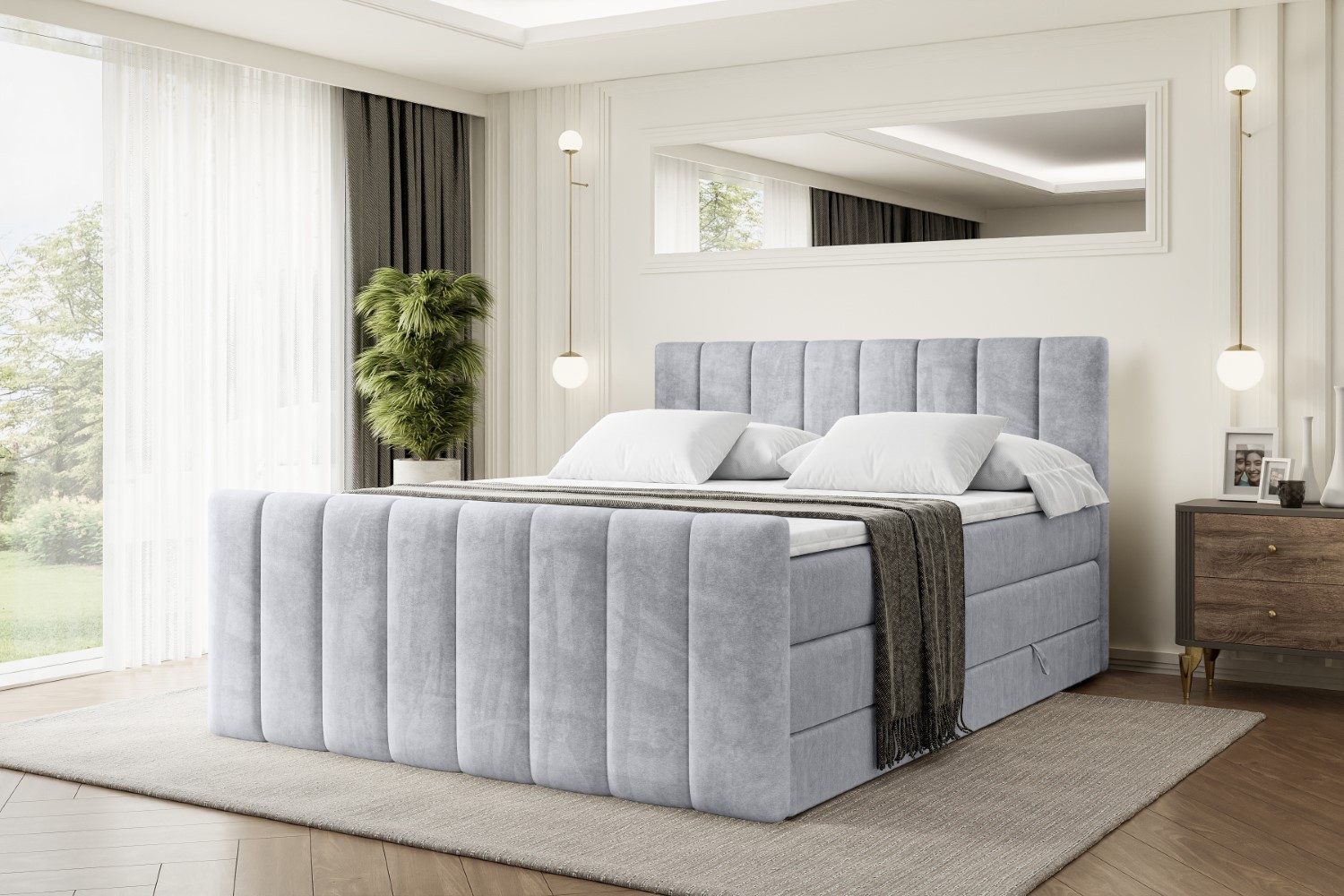 ALTDECOR Boxspringbett OTTA-Z KING (Multipocket-Matratze H4, günstig online kaufen