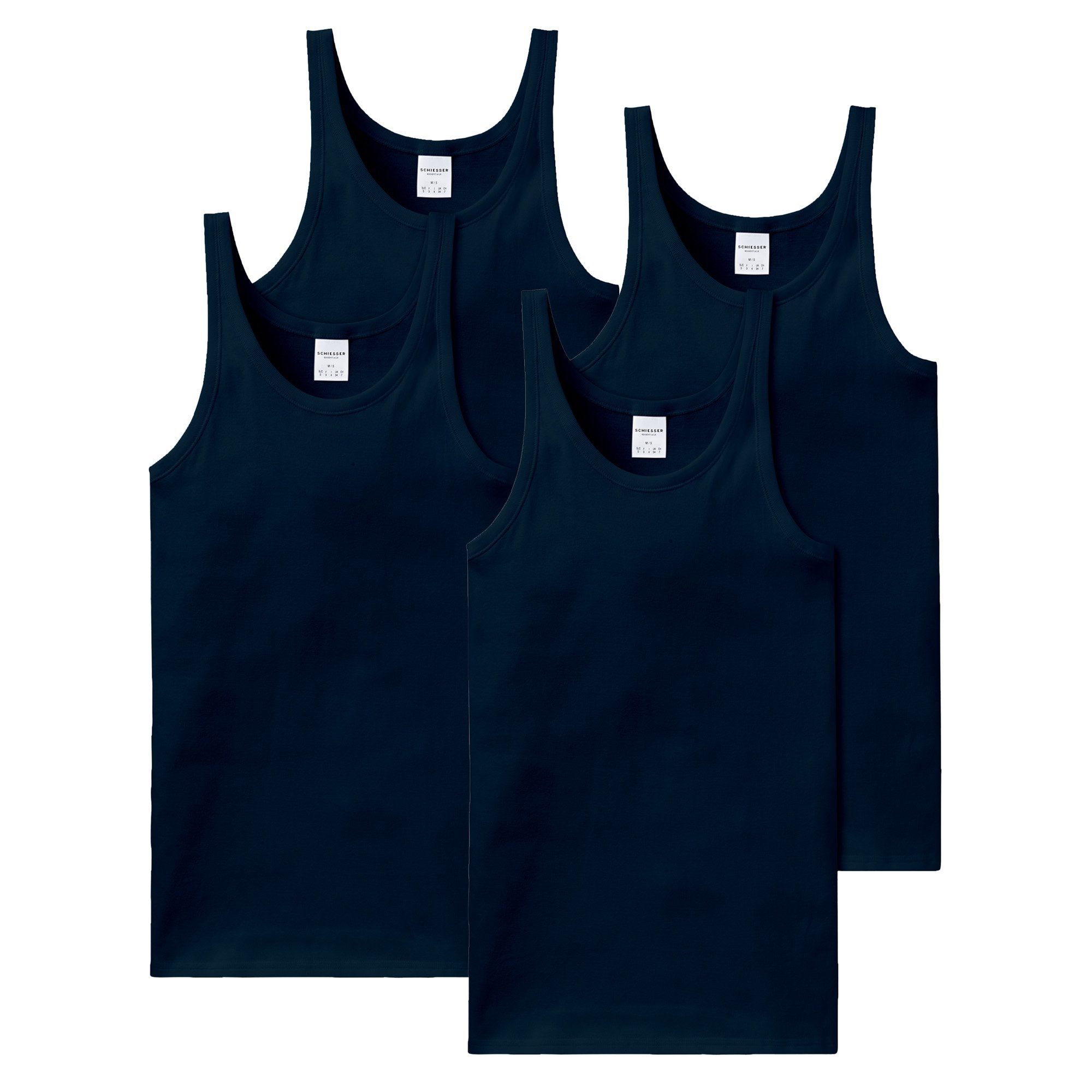 Unterhemd Herren Unterhemd 4er Pack Baumwolle ESSENTIALS