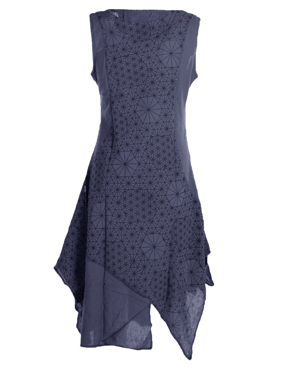 Vishes Midikleid Damen knielanges Kleid Baumwolle günstig online kaufen
