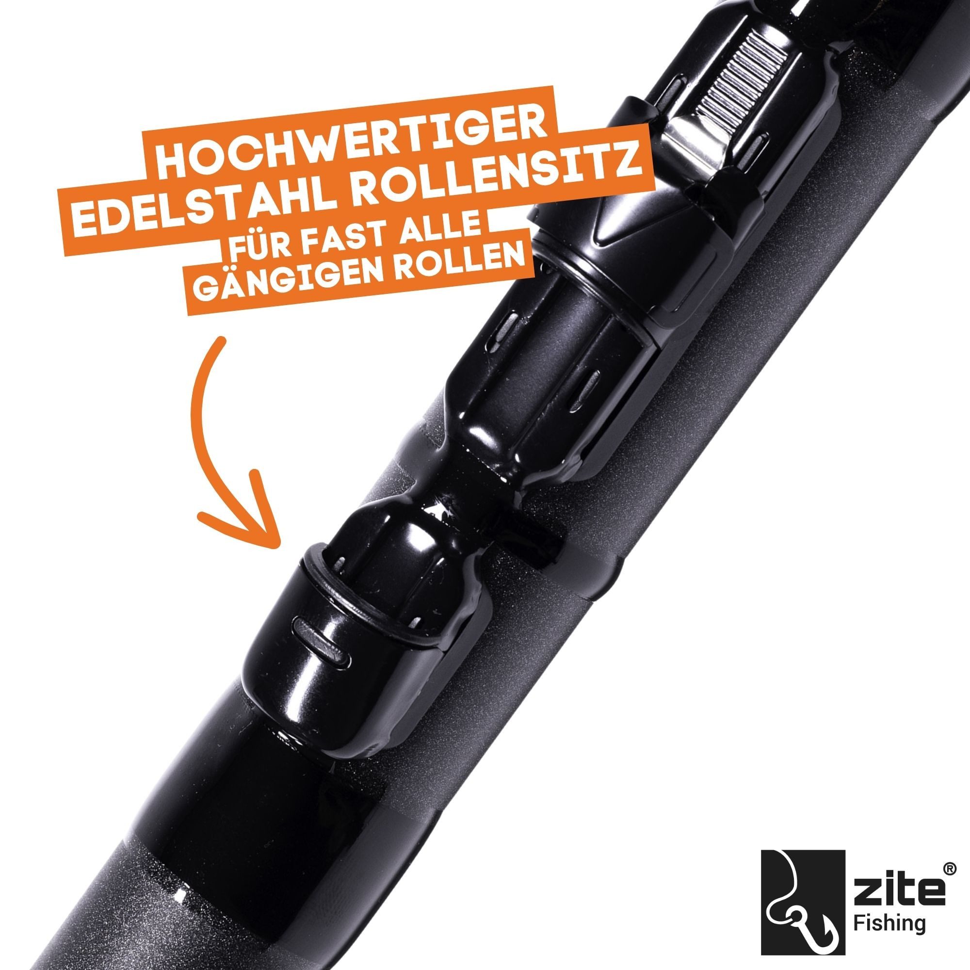 Zite Grundrute Stellfischrute 750cm teleskopierbar mit Futteral für Ansitzangeln