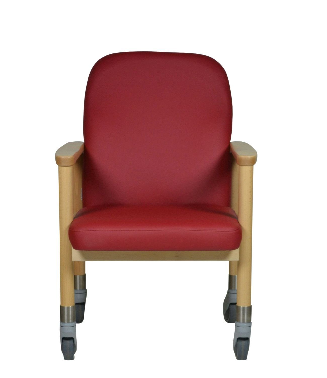 kg Stuhl Pflegestuhl (kein Sand bis große Trippelstuhl Seniorenstuhl Mikrofaser LÜBECK Rollen Devita Set) 120
