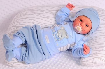La Bortini Body & Hose Body Hose und Mütze 3Tlg. Baby Anzug für Frühchen und Neugeborene