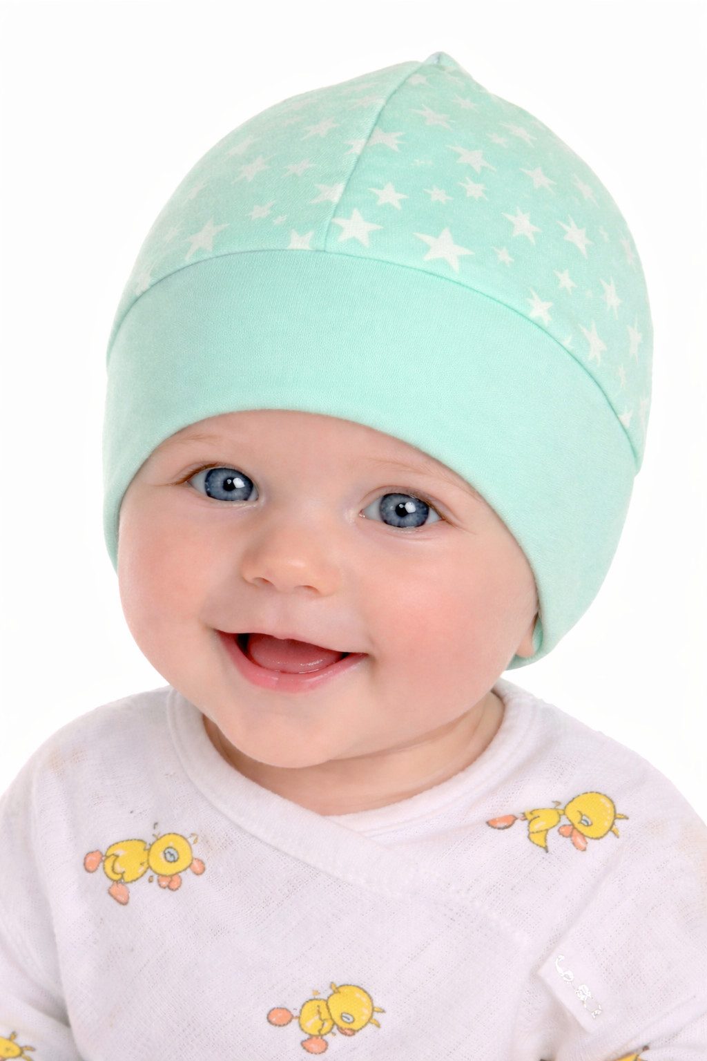 La Bortini Erstlingsmütze Baby Mütze für Neugeborene unisex Haube neutral (Babymütze für Jungen und Mädchen) aus Baumwolle, 32 34 35 36 37 38 39 40 41 42 43 44 45 46 47 48