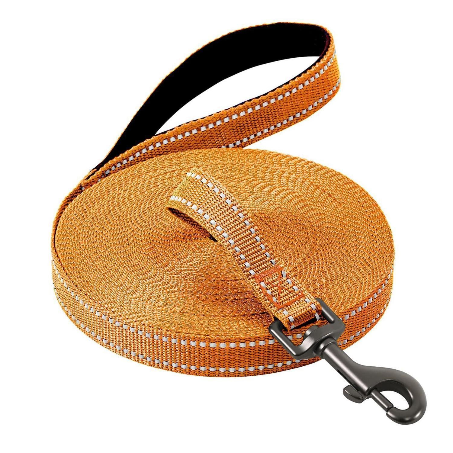 LuxusKollektion Schleppleine Schleppleine Hund 10m orange reflektierend