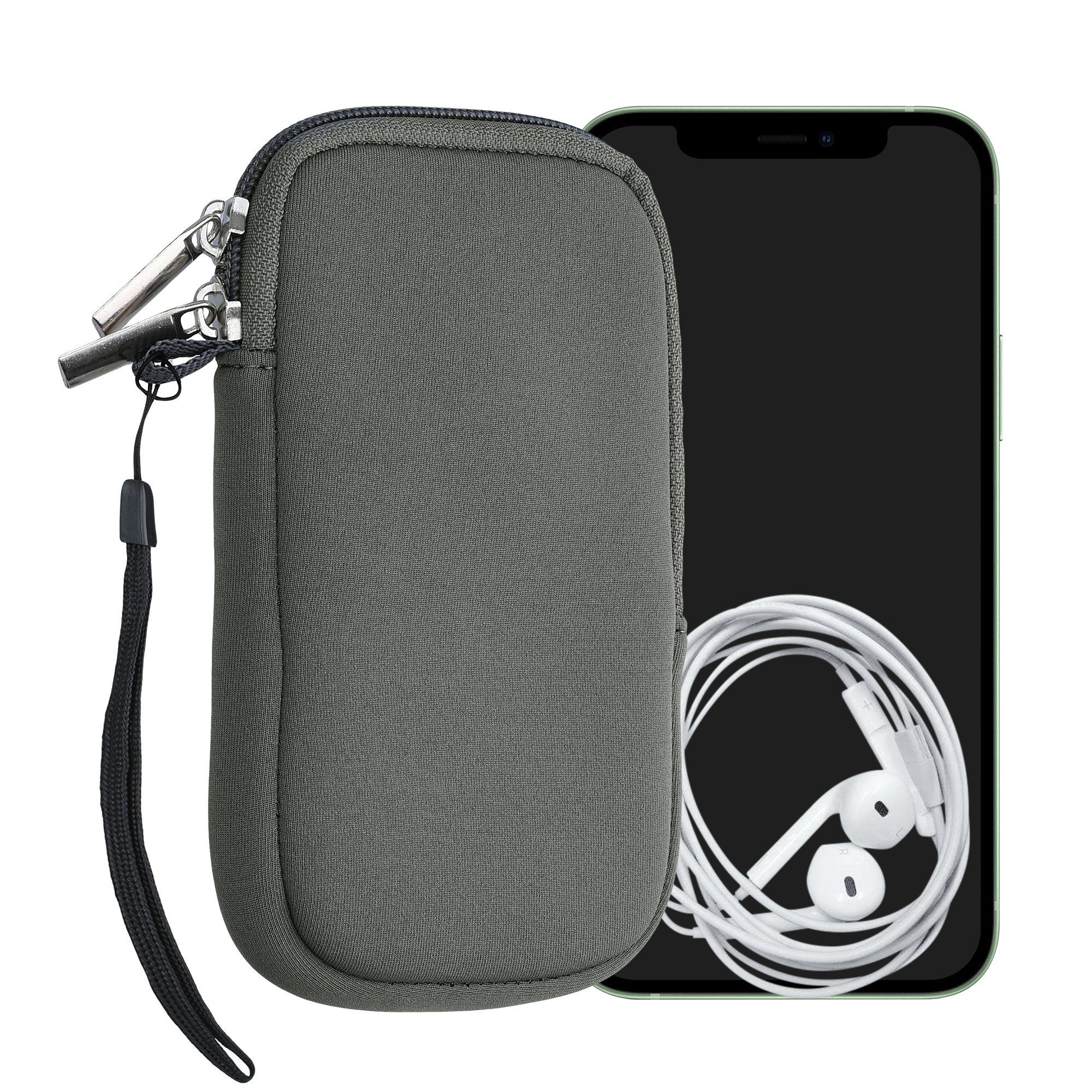 kwmobile Handyhülle Handytasche für Smartphones M - 5,5", Neopren Handy Hülle - Handy Tasche Sleeve Pouch