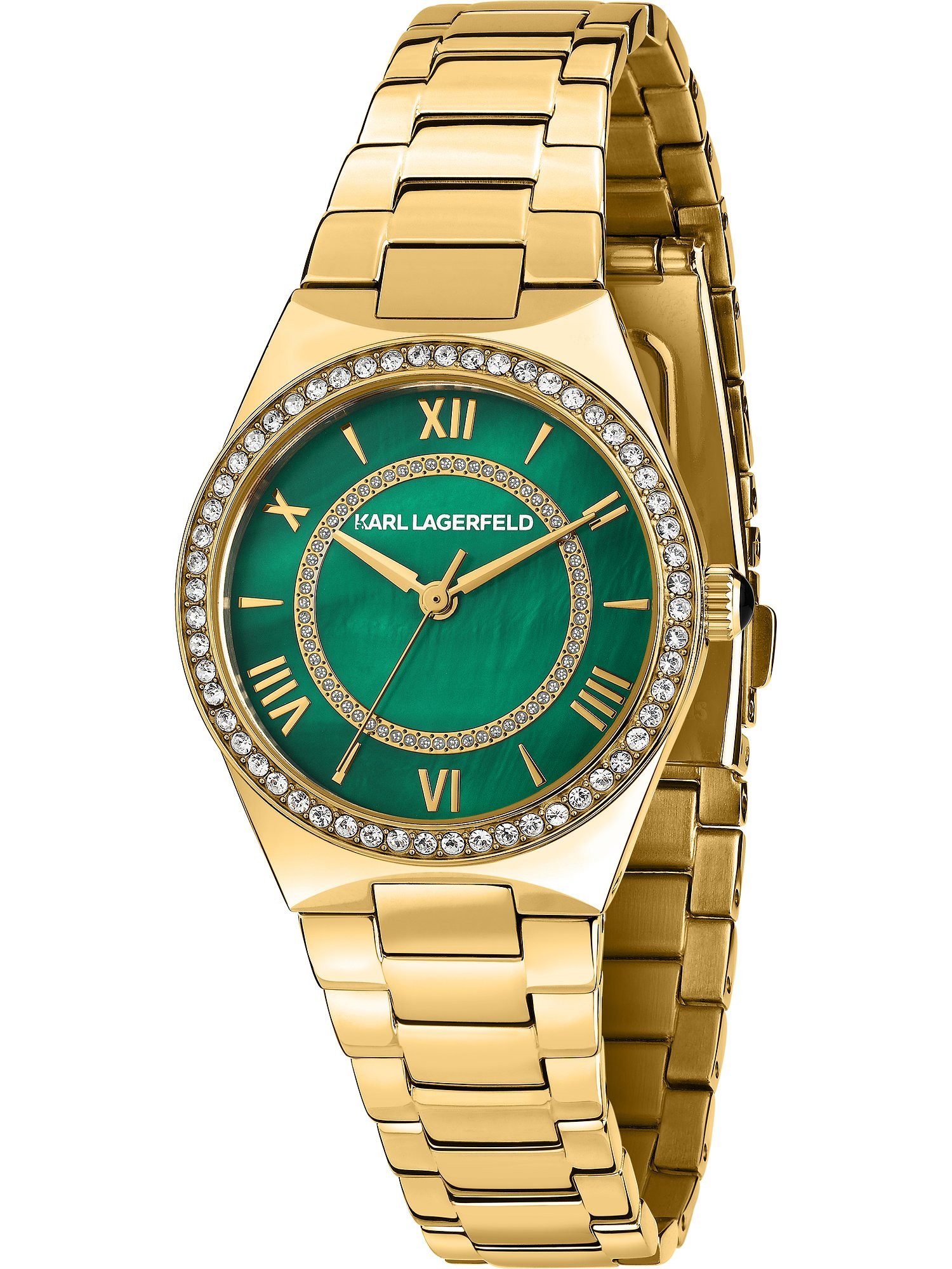 KARL LAGERFELD Quarzuhr Karl Lagerfeld Damen-Uhren Analog Quarz, Klassikuhr