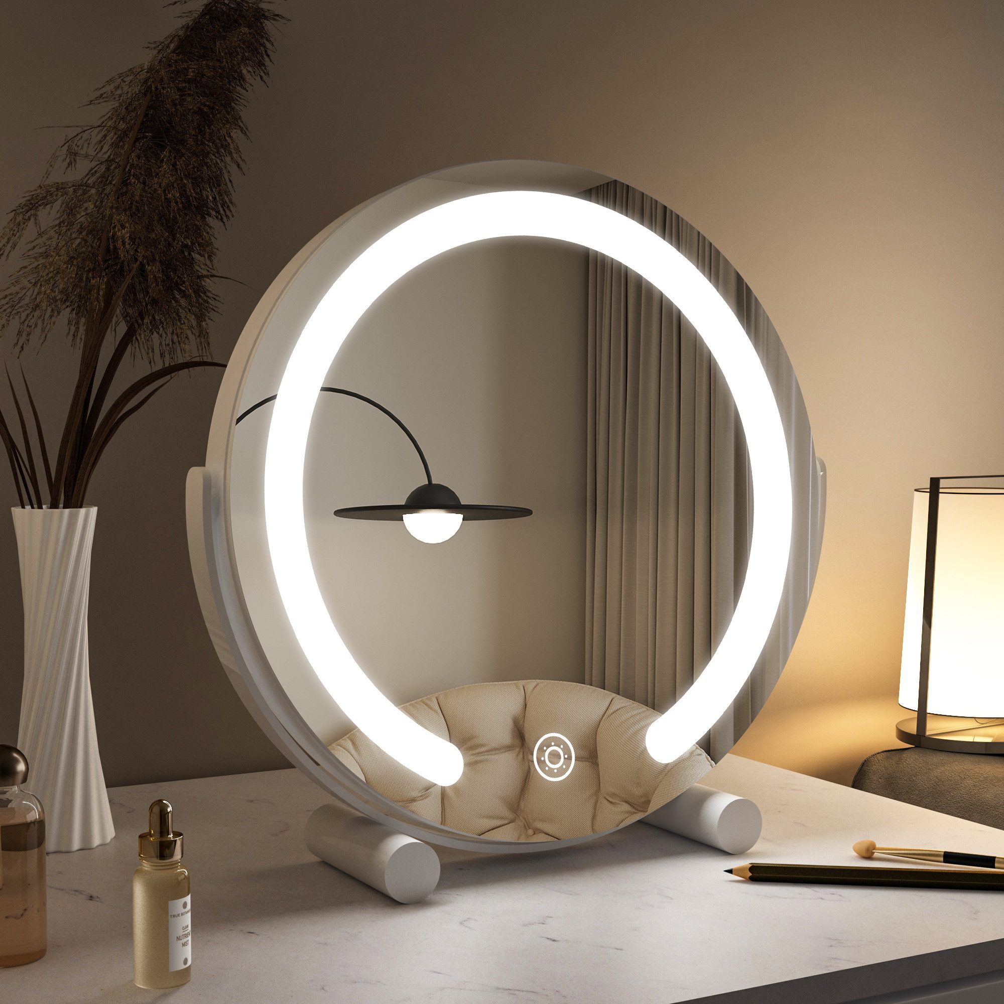 Schminkspiegel Kosmetikspiegel LED Tisch mit Beleuchtung