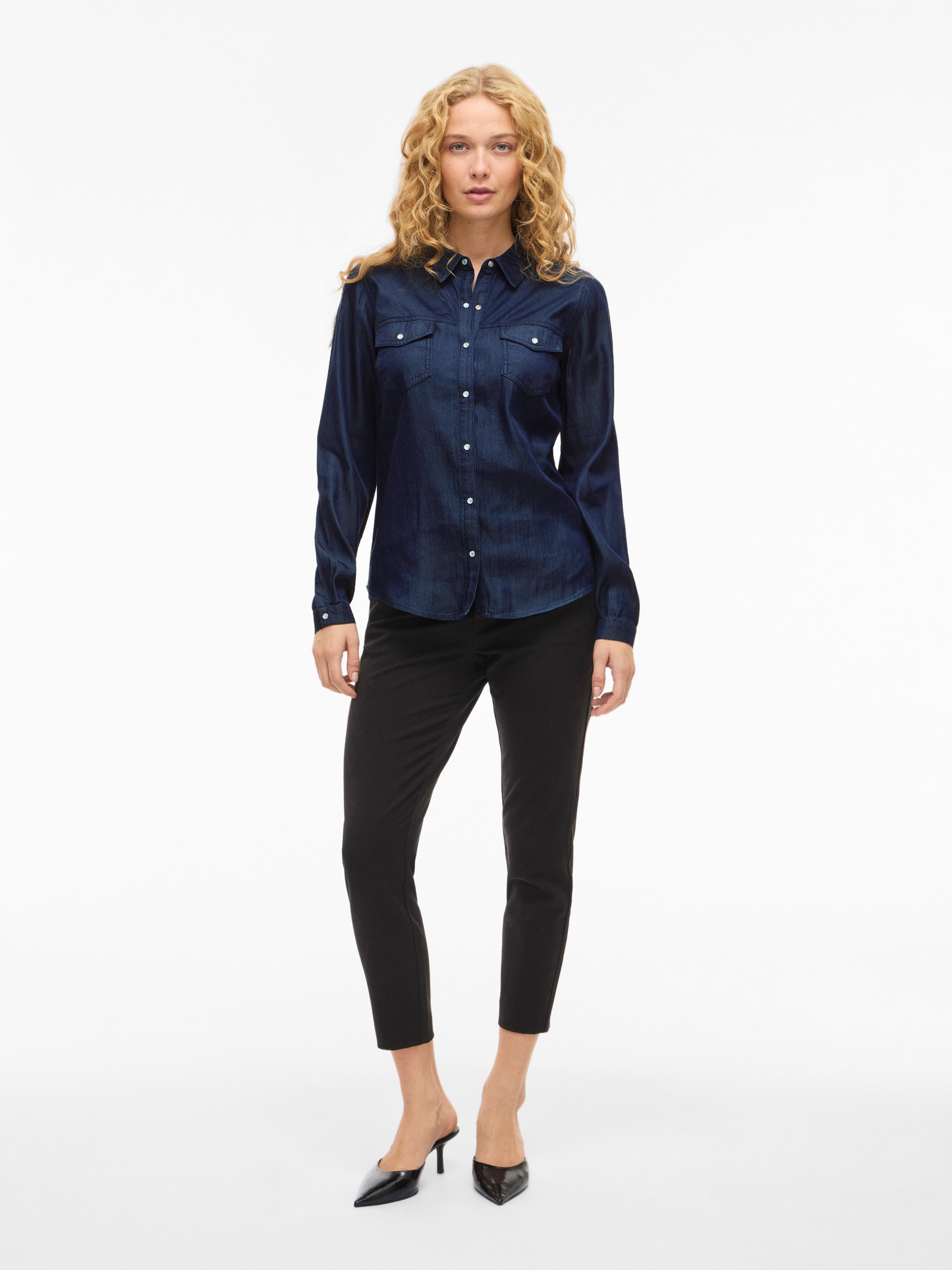 Vila Jeansbluse VIBISTA DENIM SHIRT/SU-NOOS