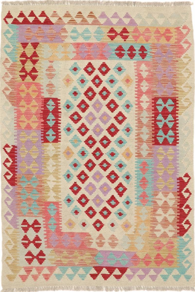 Orientteppich Kelim Afghan Heritage Höhe: 100x146 Trading, 3 rechteckig, Moderner Orientteppich, Handgewebter mm Nain