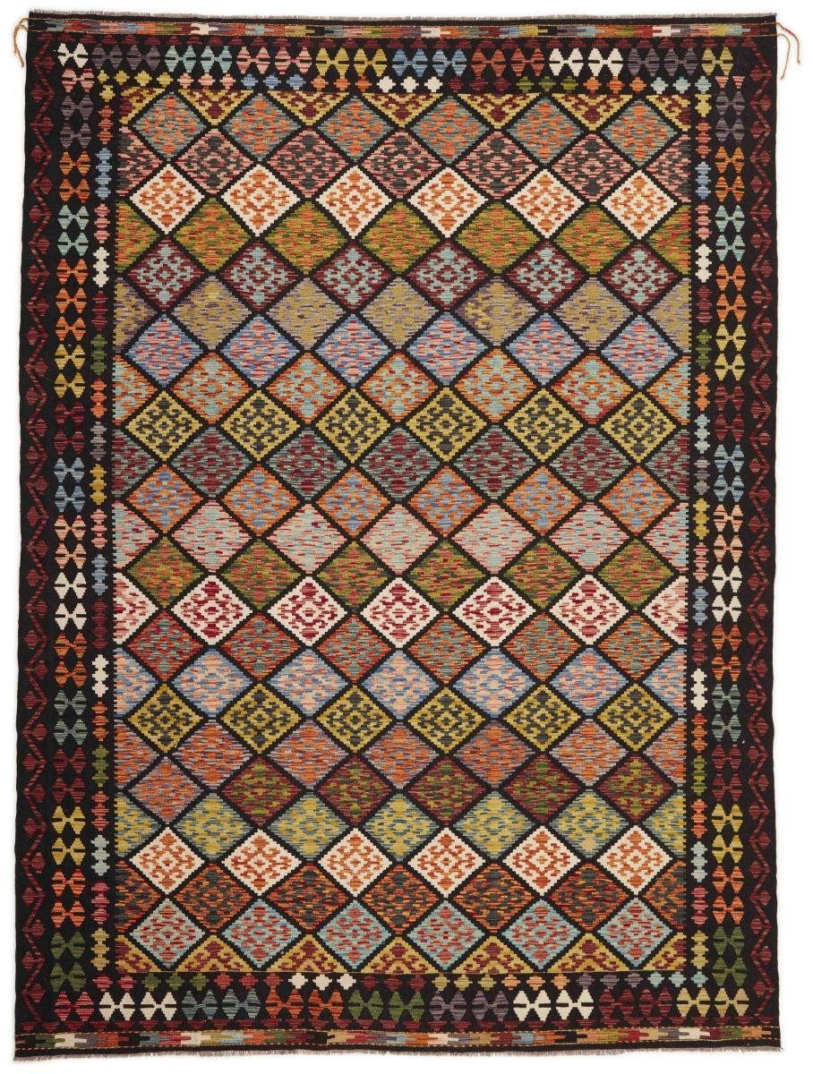 mm Handgewebter Orientteppich Trading, Afghan Orientteppich, rechteckig, Höhe: 258x353 3 Kelim Nain