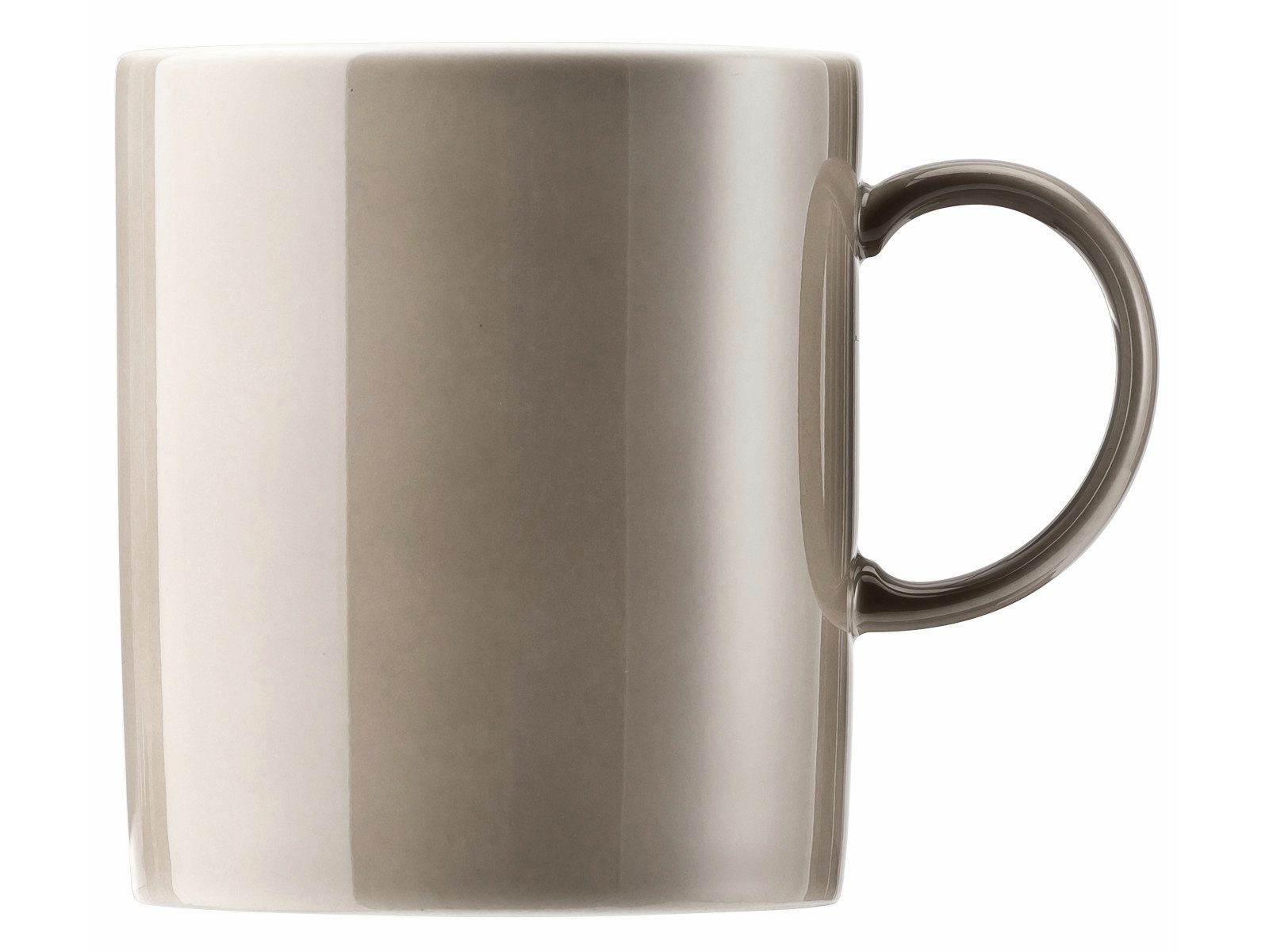 Thomas Porzellan Becher Sunny Day Greige Becher mit Henkel 0,30 l, Porzellan, Tassen