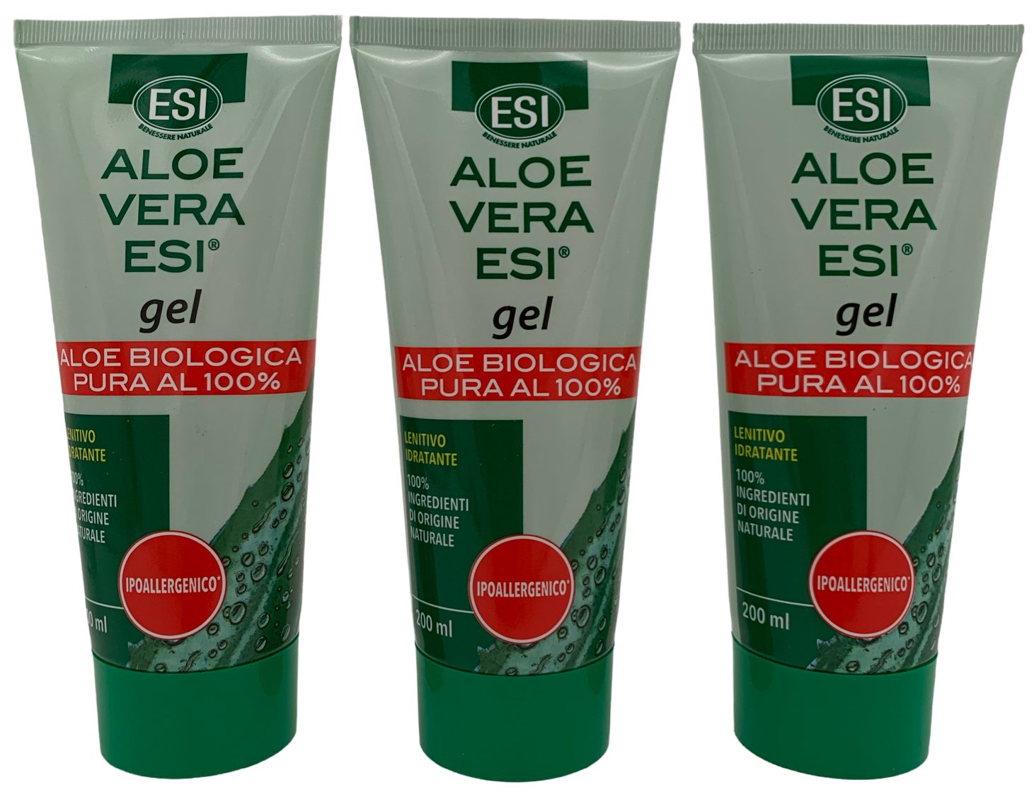 Groß GmbH Hautpflegegel Aloe Vera Gel Hautgel Vegan, 3-tlg., 100% natürliche Inhaltsstoffe