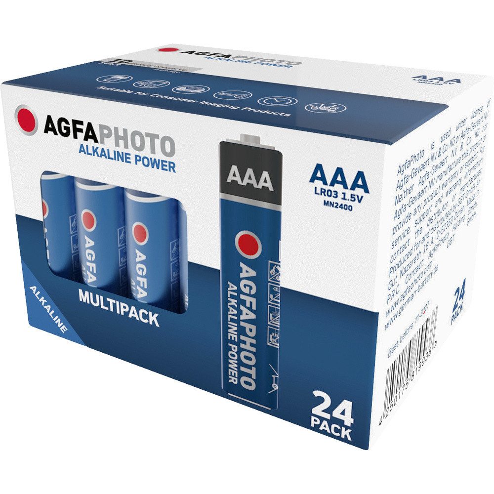 AgfaPhoto AgfaPhoto Power LR03 Micro (AAA)-Batterie Alkali-Mangan 1.5 V 24 St. Batterie