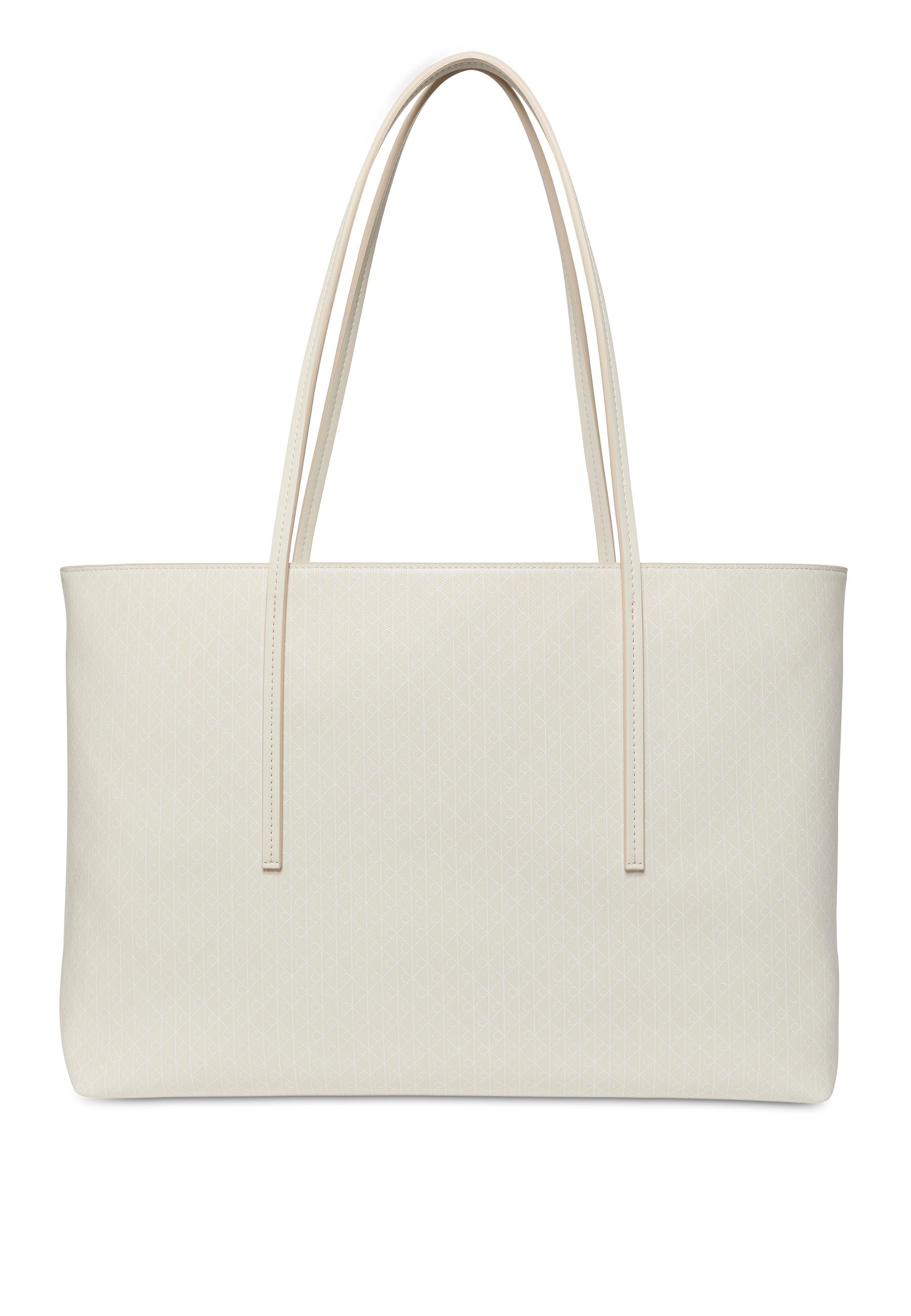 Calvin Klein Henkeltasche AOP TOTE W/ POUCH ON STRAP (2-tlg), Umhängetasche, Schultertasche, Set, mit Monogramm-Print