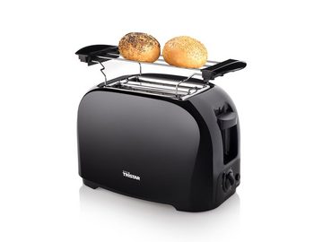 Tristar Toaster, 2 kurze Schlitze, für Toastbrot, 800 W, Doppelschlitz 2 Scheiben Toastmaschine Mini Toster & Brötchenaufsatz