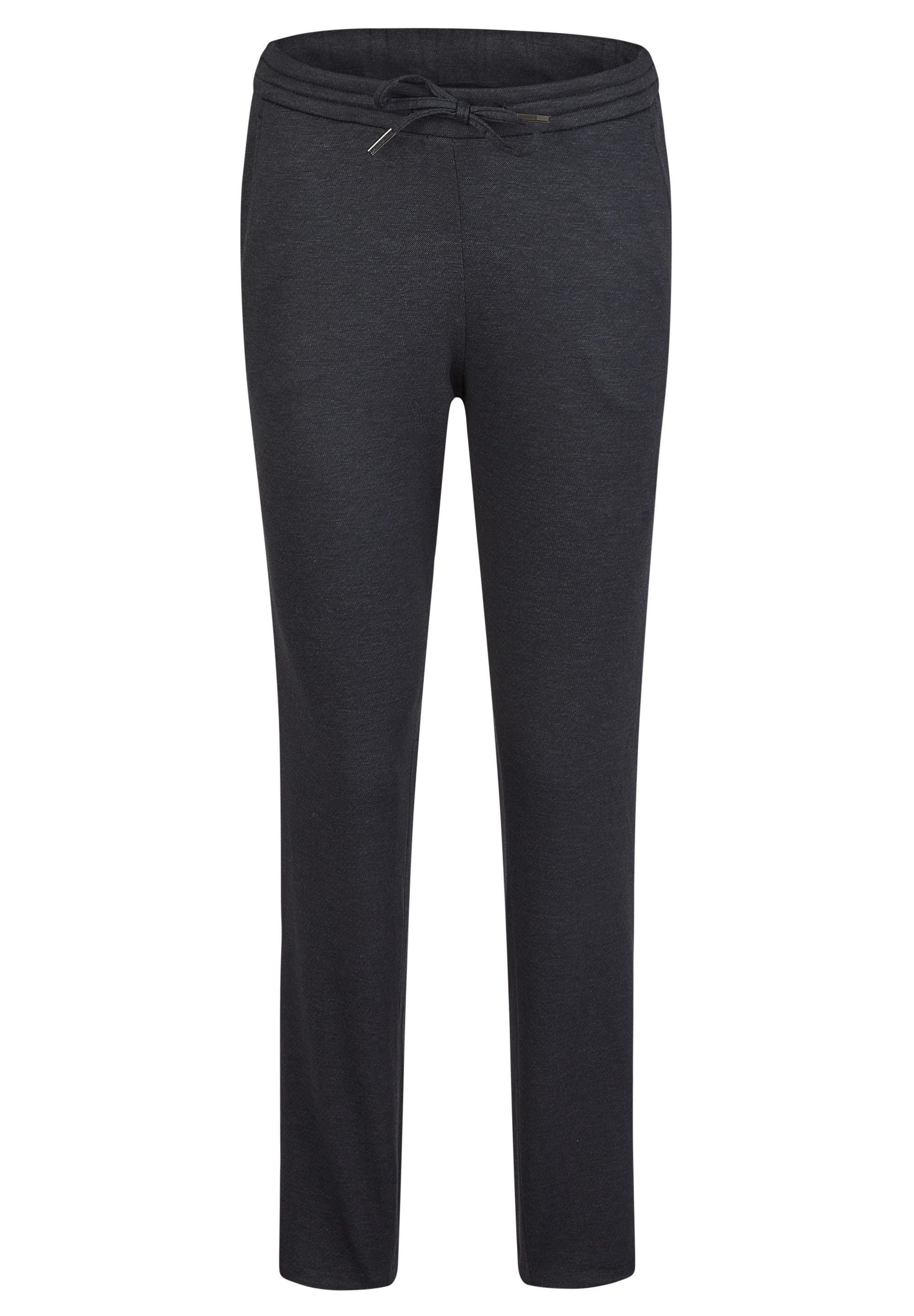 HECHTER PARIS Jogg Pants HECHTER Paris CASUAL Damen-JOGGPANTS Modern-Fit Blau Microdesign