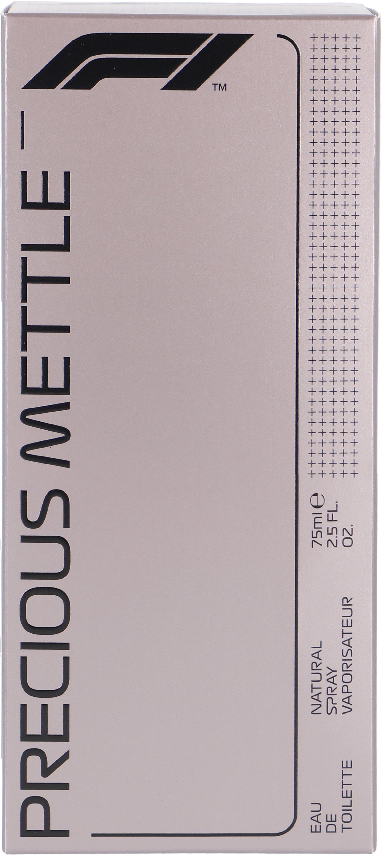 F1 Eau de Toilette Precious Mettle, Holziger Duft mit Mandarine, Lavendel, Leder, Moos und Vetiver.
