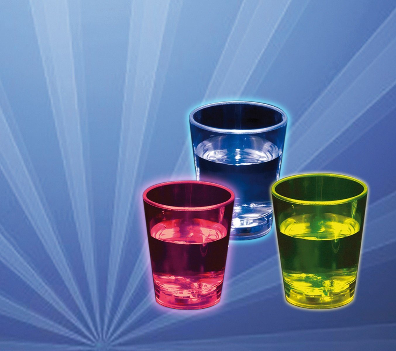 Luna24 simply great ideas... Schnapsglas LED Schnapsgläser 2x2er Set mit Farbwechsel