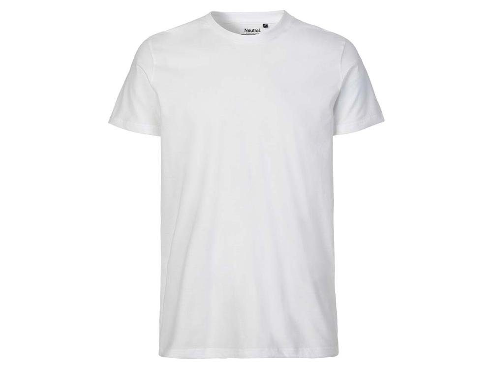 Neutral white Bio-Herren-T-Shirt T-Shirt mit Neutral Rundhalsausschnitt