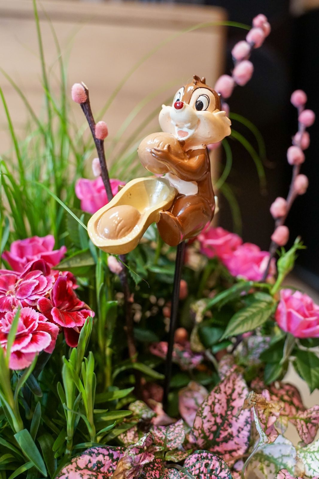 Disney Gartenstecker Chap n Chip In und Outdoor Gartendeko Blumenstecker 35 günstig online kaufen