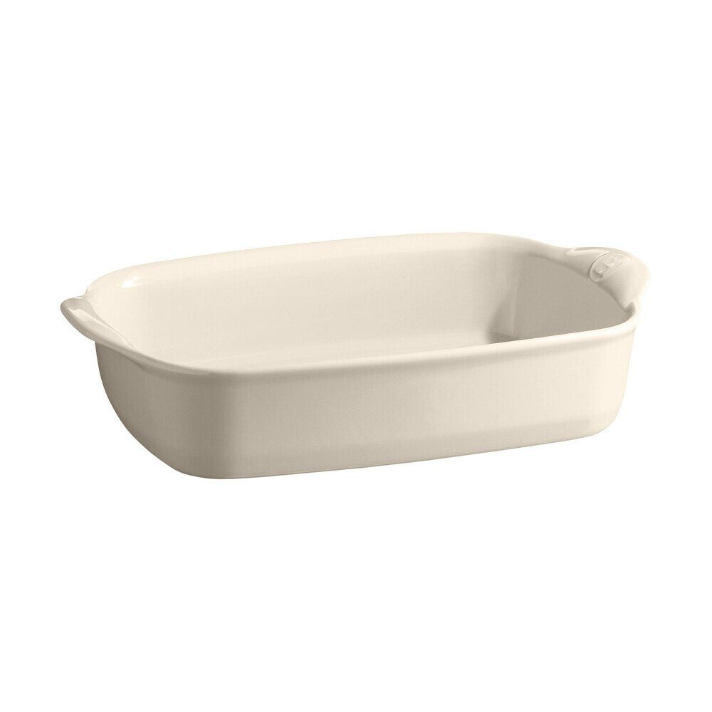 Emile Henry Auflaufform Gratinform 29x19 cm Ultime Argile, Keramik, 1,6l, Made in France, Keramik, mikrow.- & spülm.sicher, beige