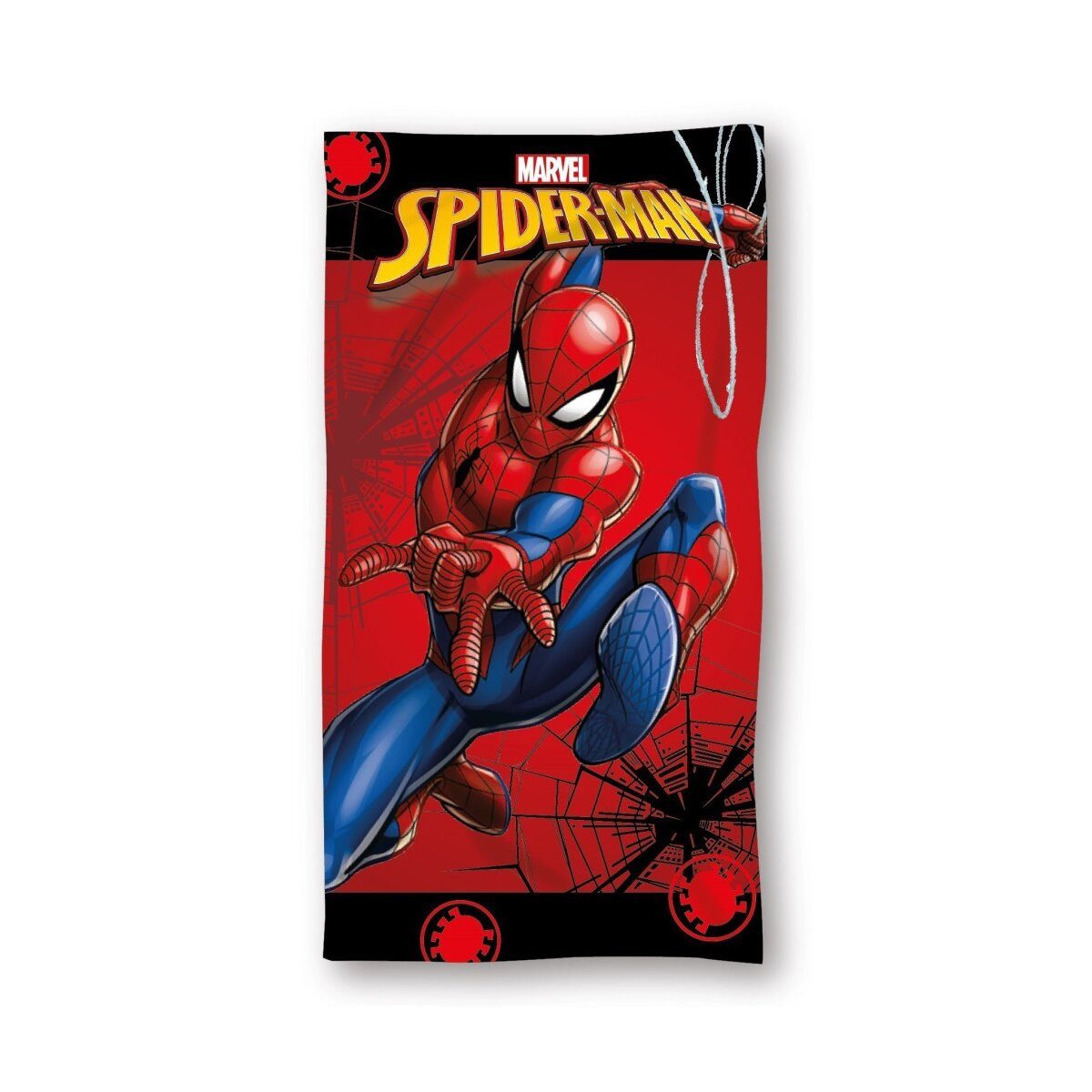 Spiderman Badetücher Spider-Man Web Action Badetuch 70x140cm, 100% Polyester (1-St)