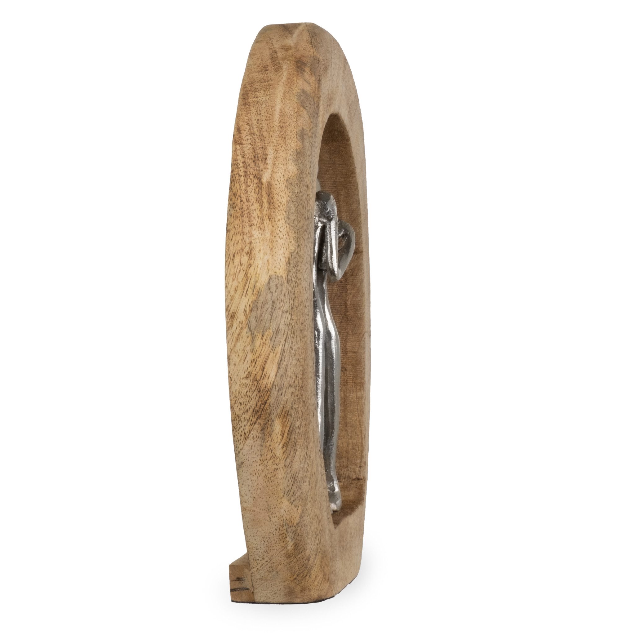 Moritz Skulptur Skulptur Hochzeit Liebespaar 23x4x26 cm, Holz, Tischdeko, Fensterdeko, Wanddeko, Holzdeko, Weihnachtsdeko