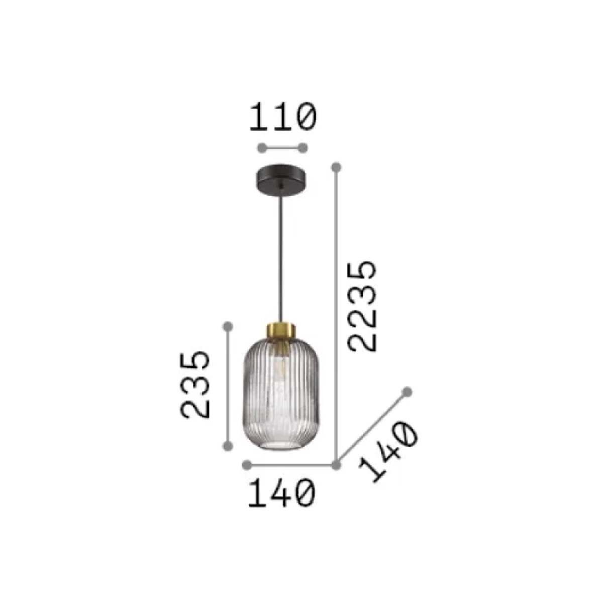 Ideal Lux Hängeleuchten Mint SP Pendelleuchte, LED wechselbar, Hängeleuchte