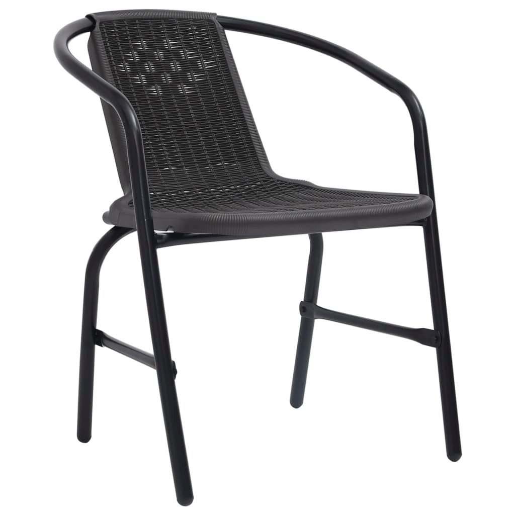 vidaXL Gartenstuhl Gartenstühle 4 Stk. Rattan-Optik günstig online kaufen