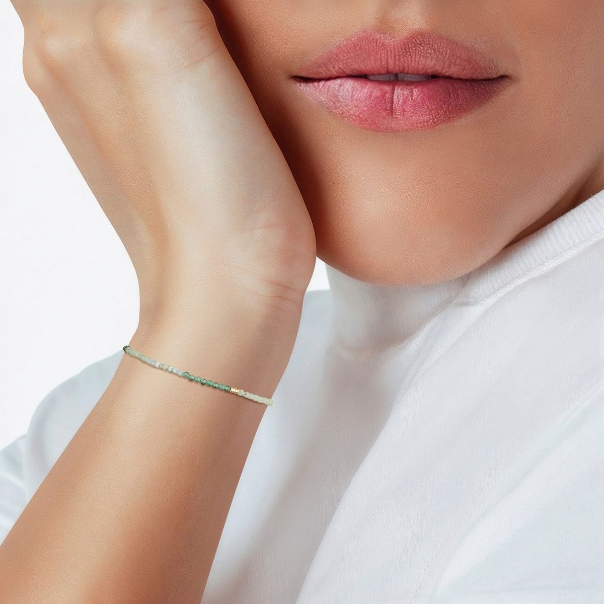 Glanzstücke München Armband gelbgold, mit Amazonit günstig online kaufen