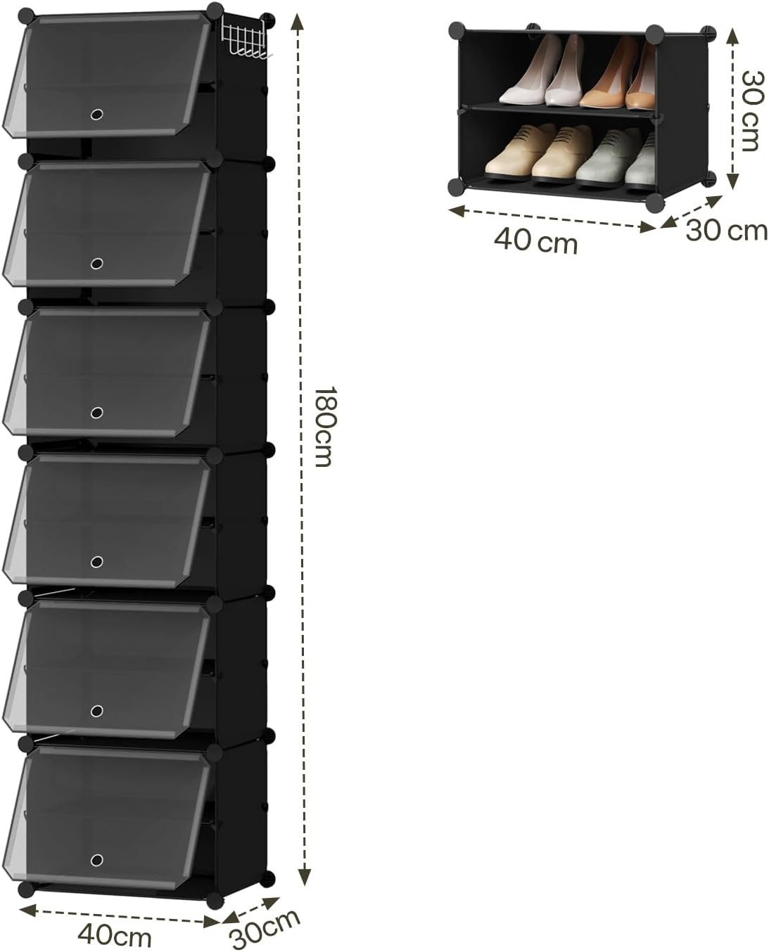 EUGAD Schuhbox (12 St), Schuhorganizer Schuhregal günstig online kaufen