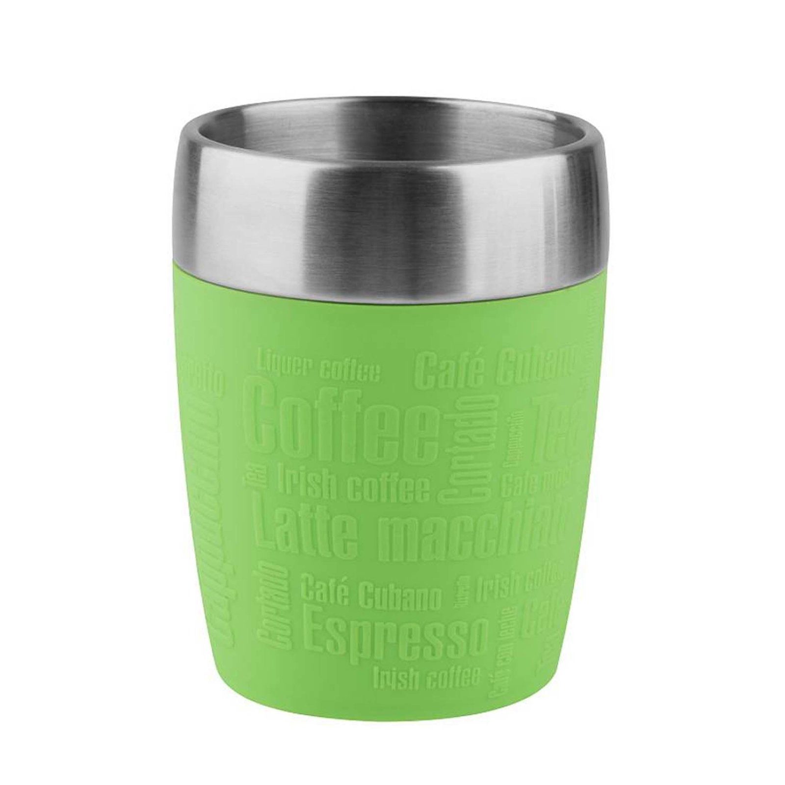Emsa Isolierflasche Isobecher 200 ml Travel Cup, Thermobecher Kaffee ToGo Limone