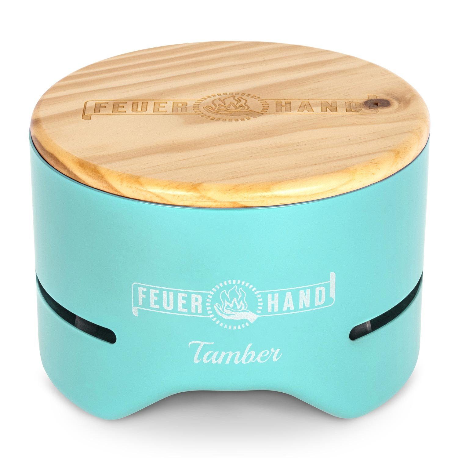 Feuerhand Holzkohlegrill Feuerhand Tamber Tischgrill + 1 kg spezial Holzkohle fast rauchfrei