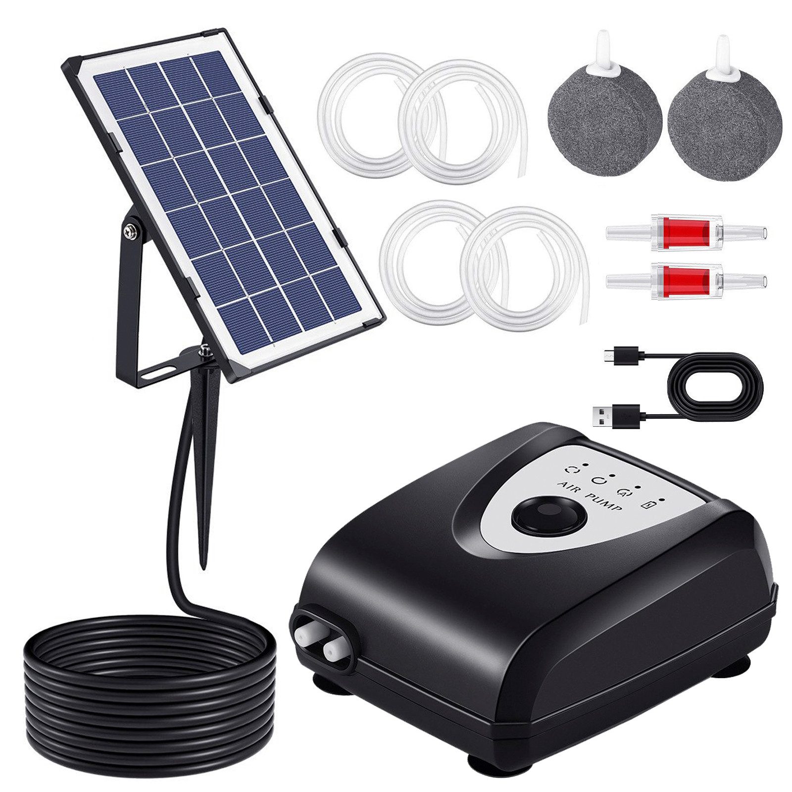 BlingBin Teichbelüfter Solar Teichbelüfter Mit Akku günstig online kaufen