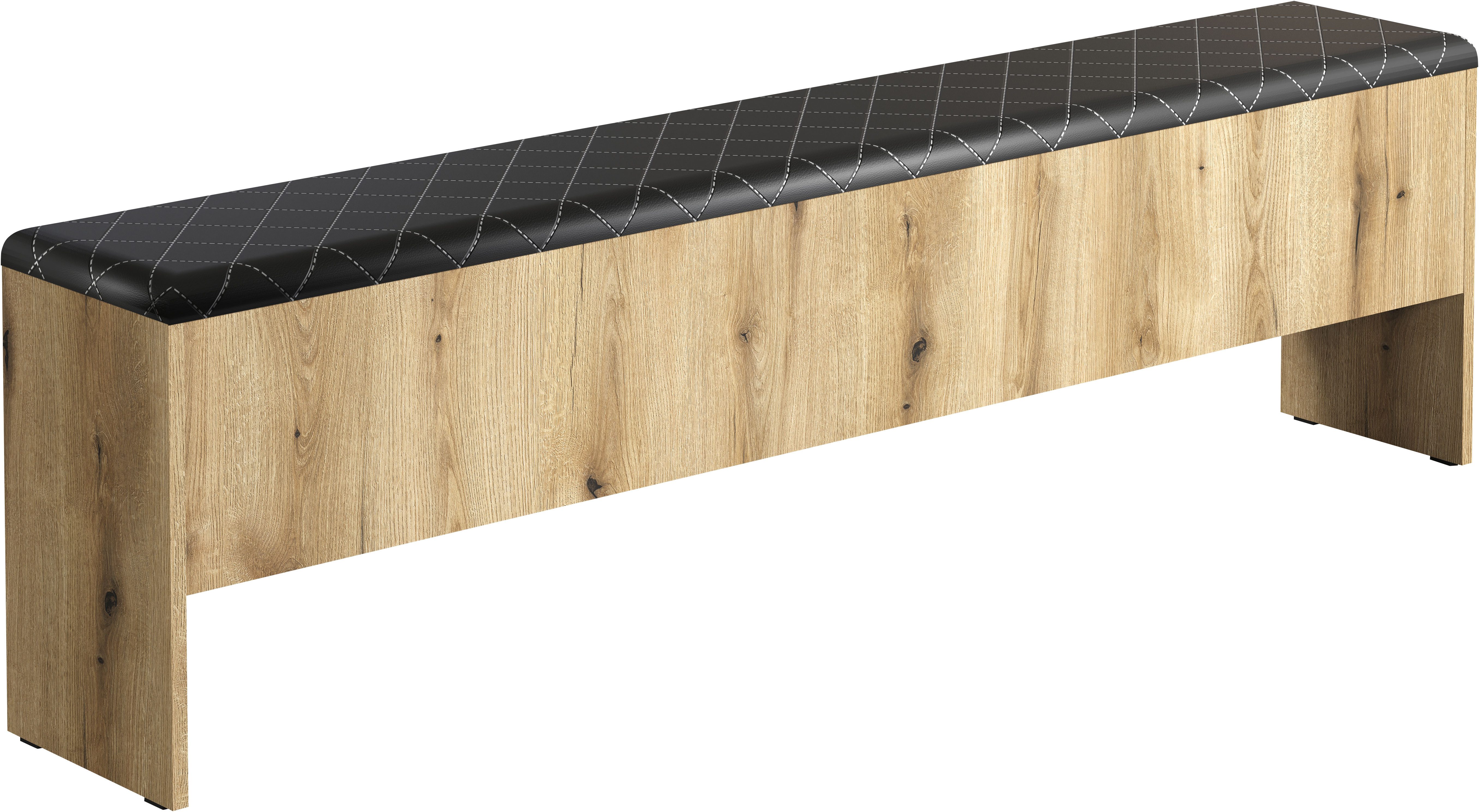 INOSIGN Polsterbank Estepona (1-St), Aufklappbare Bettbank - Polsterung in Anthrazit mit Rautensteppung