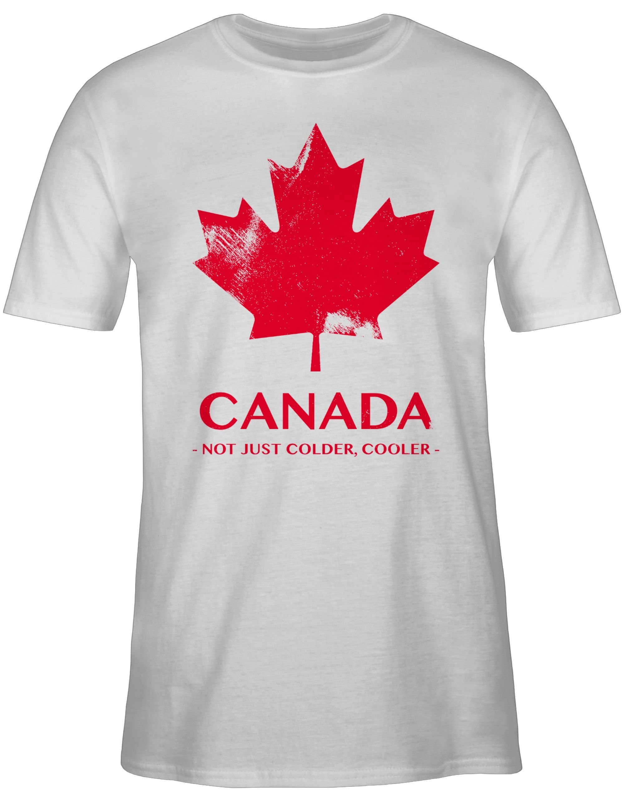 Souvenir Not Canada - Shirtracer Wappen just T-Shirt Weiß 2 colder Geschenk cooler Länder
