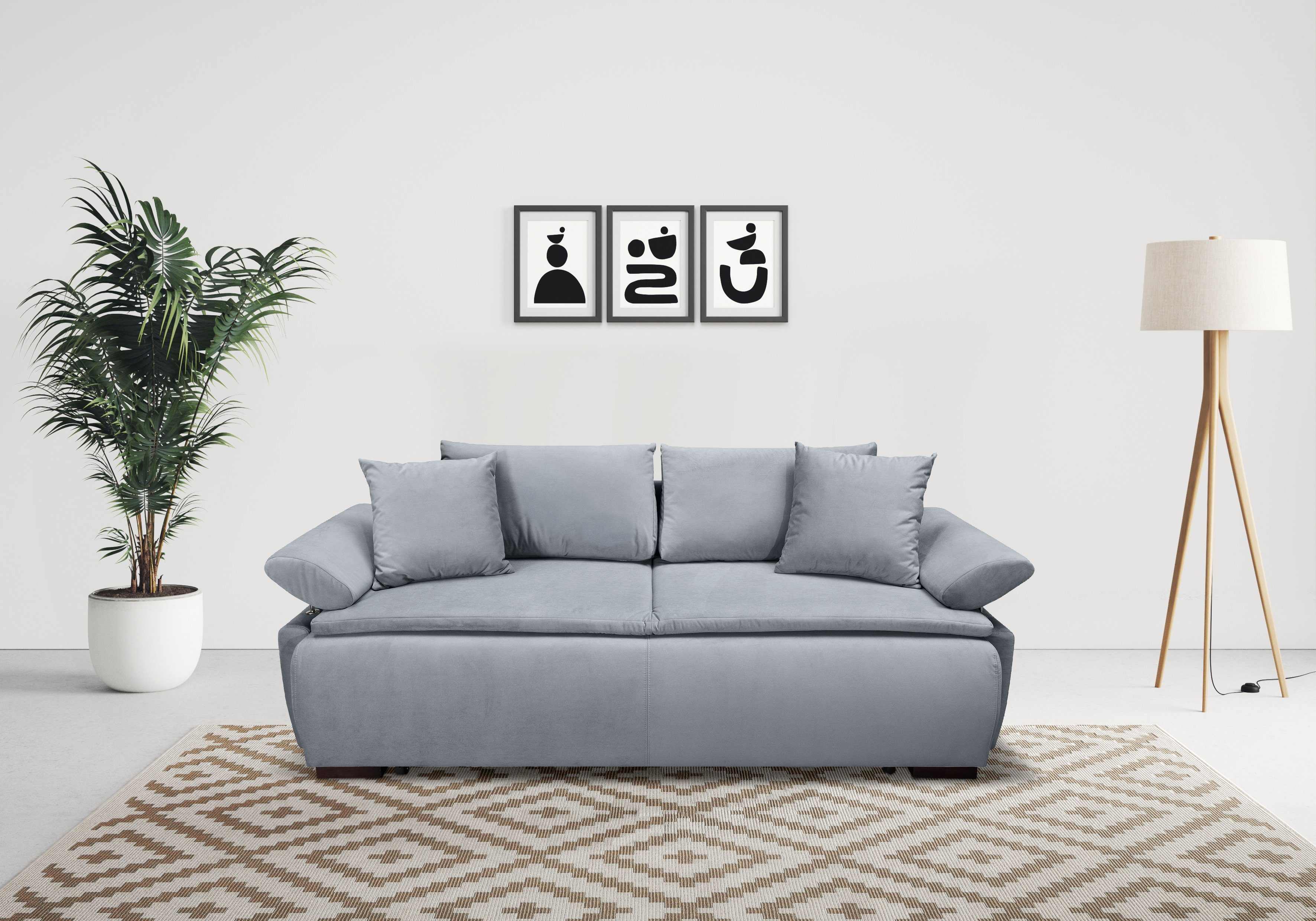 INOSIGN Schlafsofa Romeo, mit Boxspringaufbau, Bettfunktion günstig online kaufen