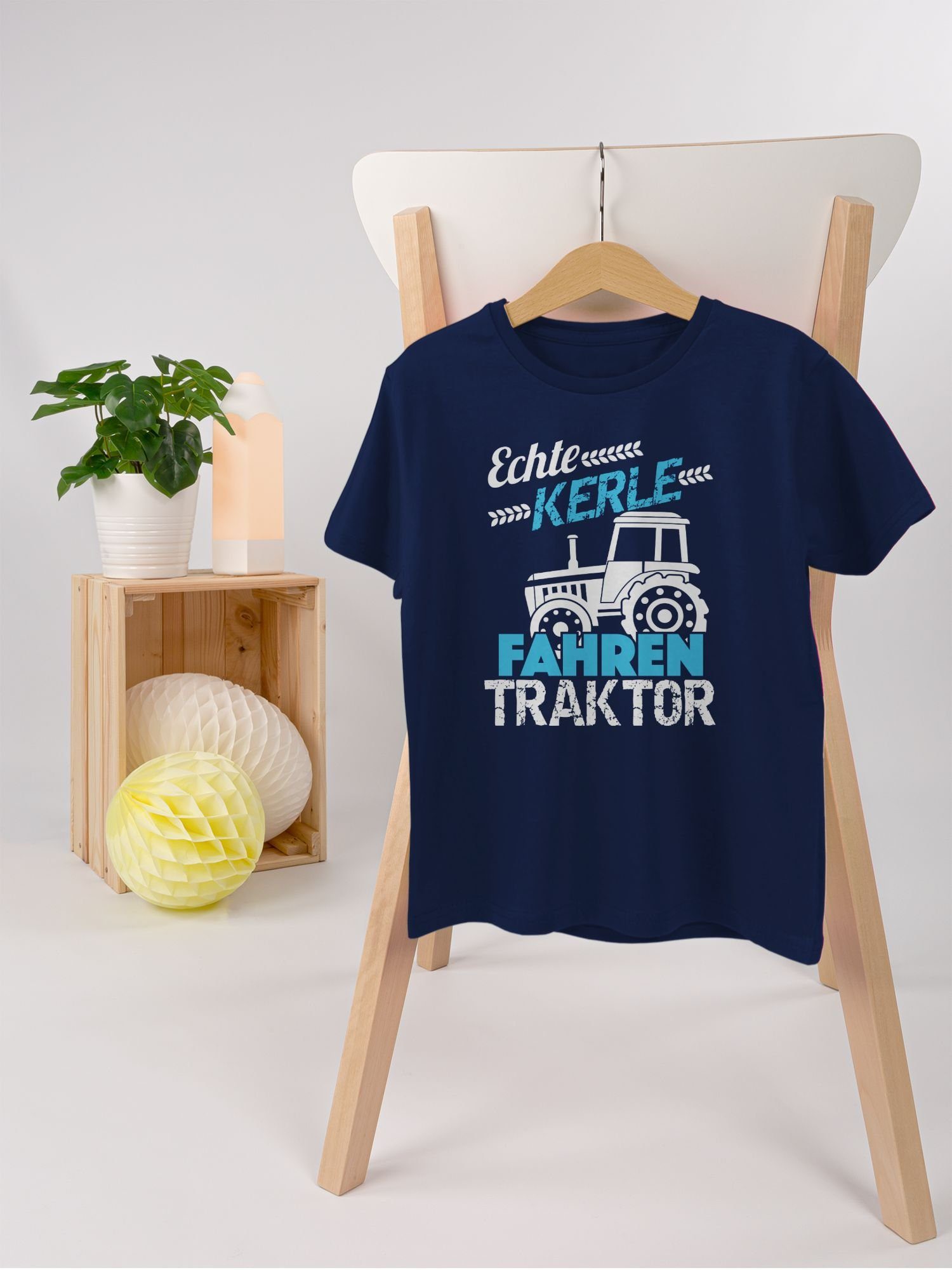 Shirtracer T-Shirt Echte Kerle fahren Traktor (1-tlg) Traktor
