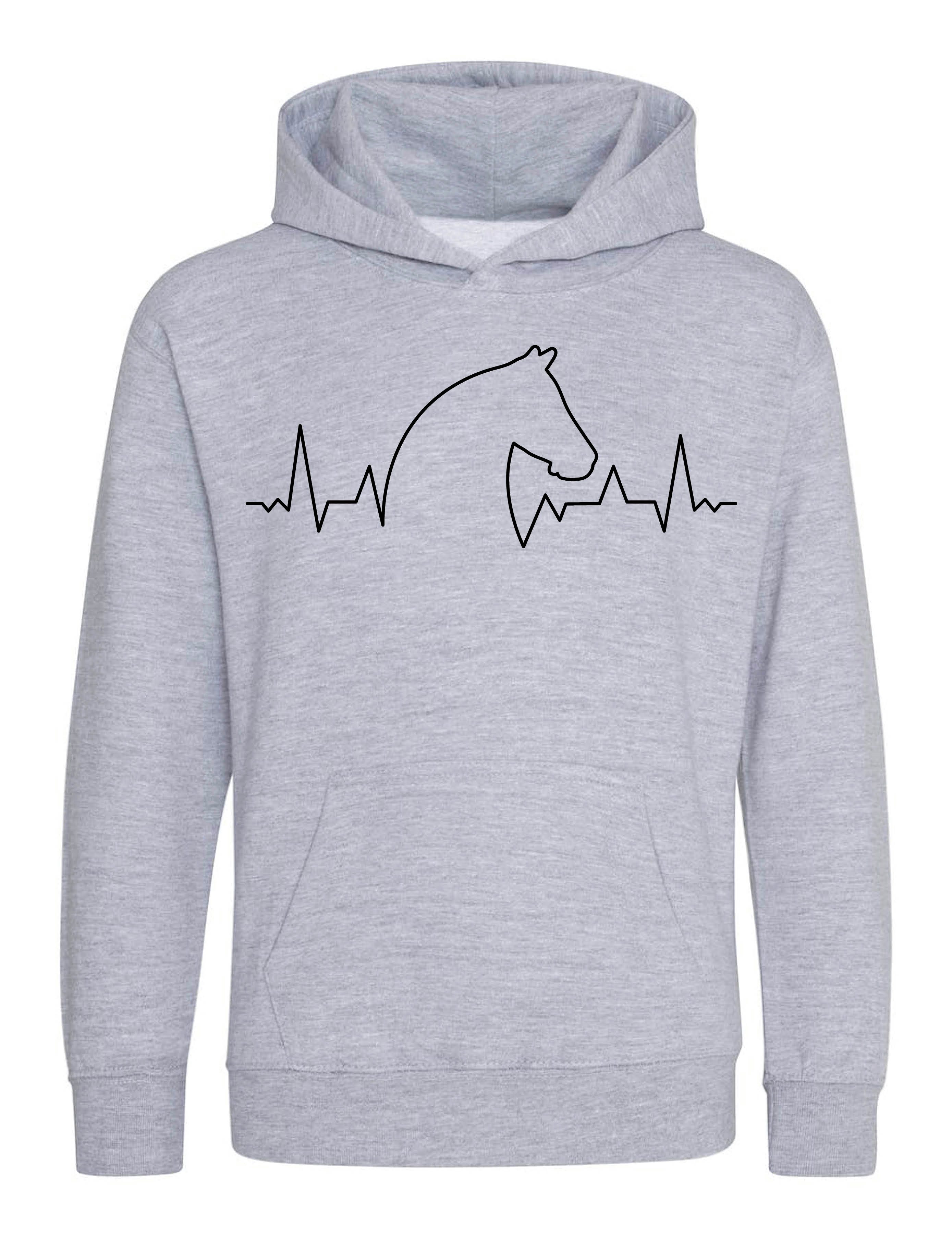 Youth Designz Kapuzenpullover Heart beat Pferd Kinder Hoodie Pullover mit trendigem Motiv